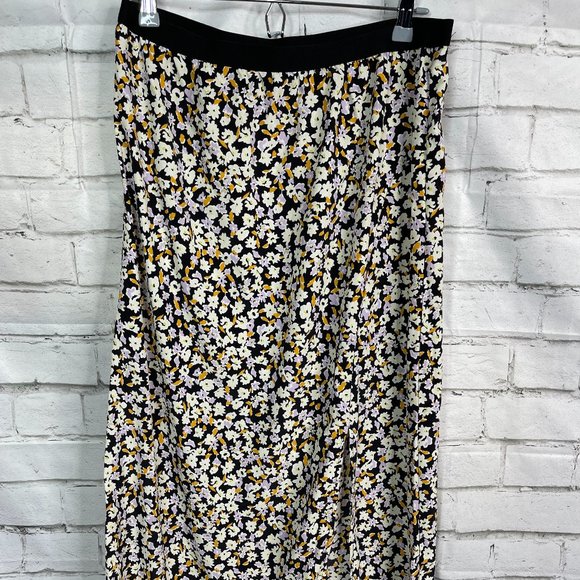 Womens Sanctuary Black Floral Print Slip Skirt Size XL new no tags - Picture 1 of 5